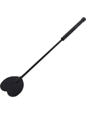 Crop Whip Heart Black