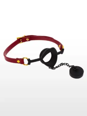 Kinky Gag with Plug Red