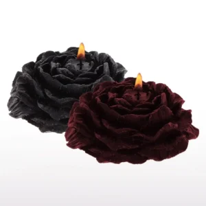 Rose Japanese Drip Candle 2pcs Red