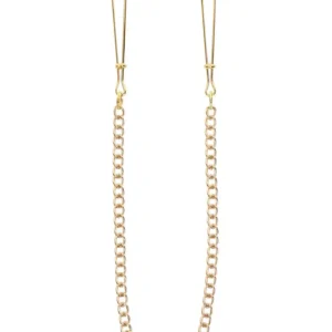Tweezers With Chain Gold