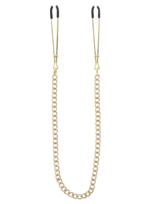 Tweezers With Chain Gold