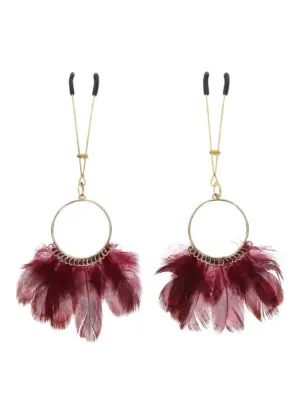 Tweezers With Feathers Gold