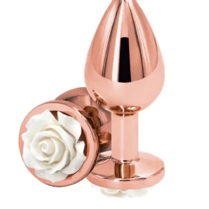 Rose Buttplug Medium White