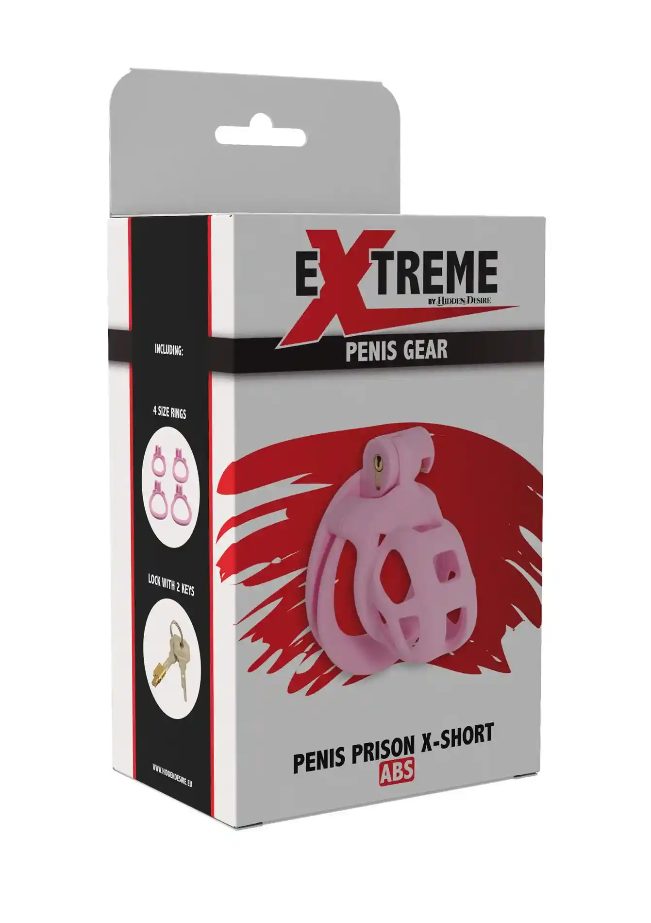 Penis Prison Cock Cage X-Short Pink - obrazek 2