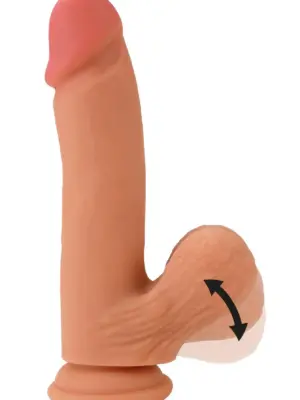 Dildo Realistyczne z Płynnego Silikonu 19 cm