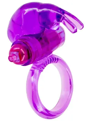 Rabbit Vibrating Cockring Purple