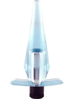 Compact Vibrating Buttplug Transparent