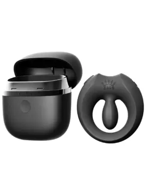 Apis Vibrating Couples Ring Black