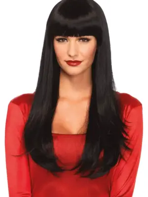Bangin' long straight wig Black