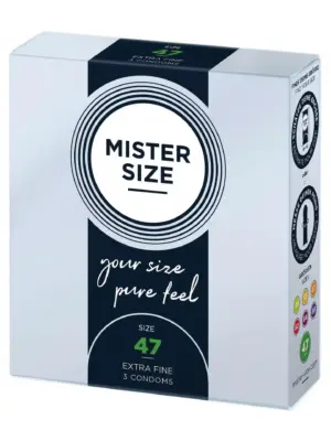 Prezerwatywy MISTER SIZE 47mm Natural 3 szt.