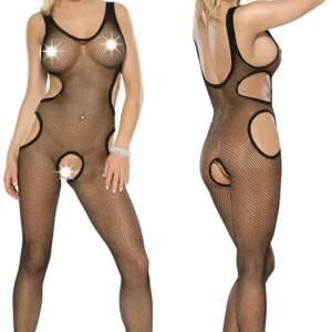 Bielizna-Bodystocking Czerwony L/XL """"Kiss Me""""