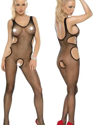 Bielizna-Bodystocking Czerwony L/XL """"Kiss Me""""