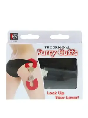 DREAM TOYS HANDCUFFS WITH PLUSH BLACK