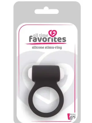 ALL TIME FAVORITES SILICONE STIMU-RING BLACK