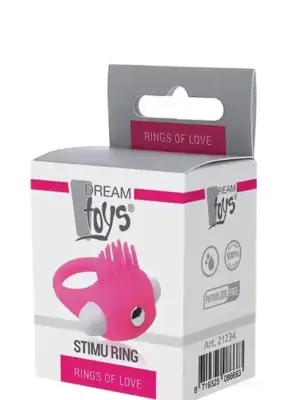 RINGS OF LOVE SILICONE STIMU RING PINK