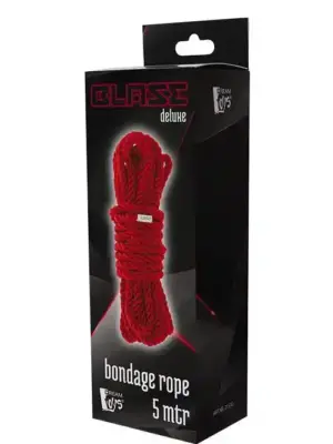 BLAZE DELUXE BONDAGE ROPE 5M RED