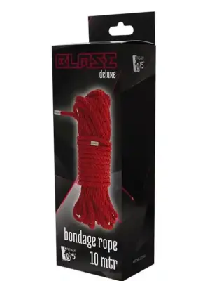 BLAZE DELUXE BONDAGE ROPE 10M RED