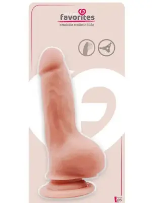 ALL TIME FAVORITES BENDABLE DILDO FLESH