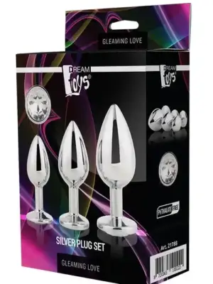 GLEAMING LOVE SILVER PLUG SET