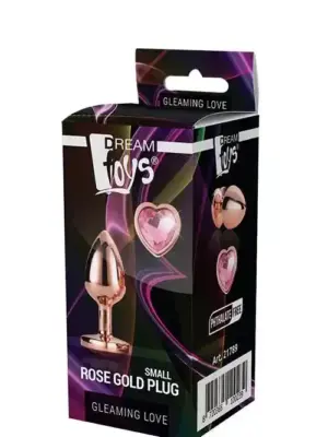 GLEAMING LOVE ROSE GOLD PLUG SMALL