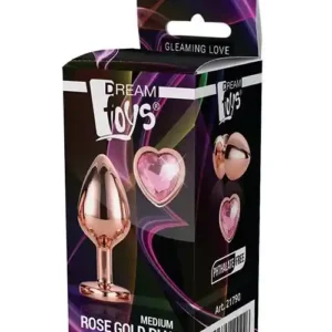 GLEAMING LOVE ROSE GOLD PLUG MEDIUM