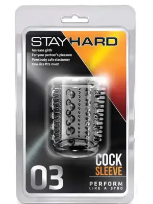 STAY HARD COCK SLEEVE 03 CLEAR