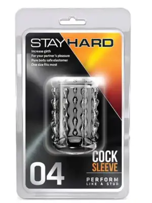 STAY HARD COCK SLEEVE 04 CLEAR