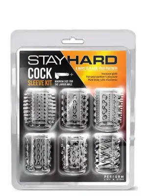 STAY HARD COCK SLEEVE KIT CLEAR