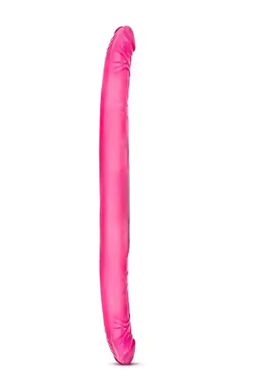 B YOURS 16INCH DOUBLE DILDO PINK - obrazek 2