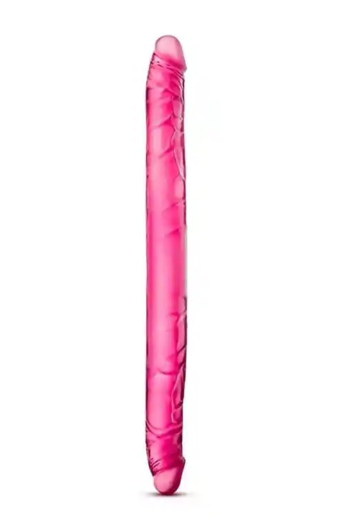B YOURS 16INCH DOUBLE DILDO PINK - obrazek 3
