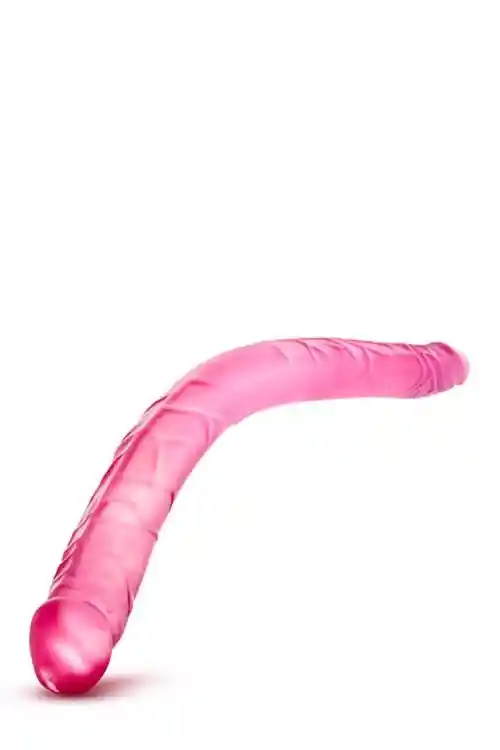 B YOURS 16INCH DOUBLE DILDO PINK - obrazek 4