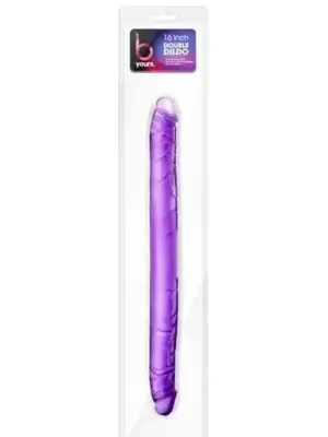 B YOURS 16INCH DOUBLE DILDO PURPLE