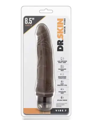 DR. SKIN COCK VIBE 7INCH CHOCOLATE