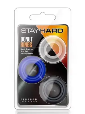 STAY HARD DONUT RINGS ASSORTED