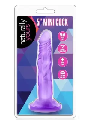 NATURALLY YOURS 5INCH MINI COCK PURPLE
