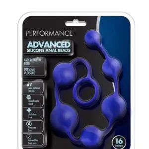PERFORMANCE SILICONE ANAL BEADS INDIGO