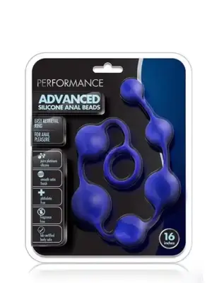 PERFORMANCE SILICONE ANAL BEADS INDIGO