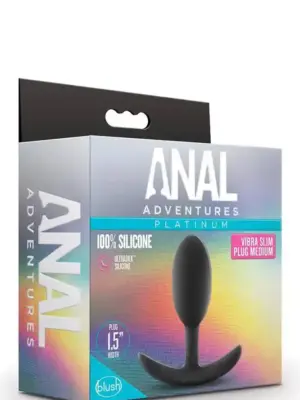ANAL ADVENTURES VIBRA SLIM PLUG - MEDIUM