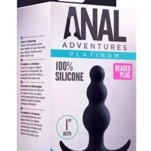 ANAL ADVENTURES PLATINUM BEADED PLUG