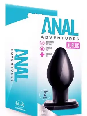 ANAL ADVENTURES XL PLUG BLACK