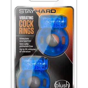 STAY HARD VIBRATING COCK RINGS 2PACK