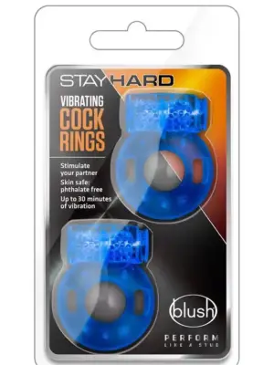 STAY HARD VIBRATING COCK RINGS 2PACK