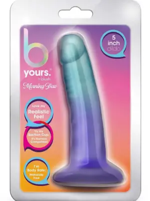 B YOURS MORNING DEW 5 INCH DILDO SAPPHIRE