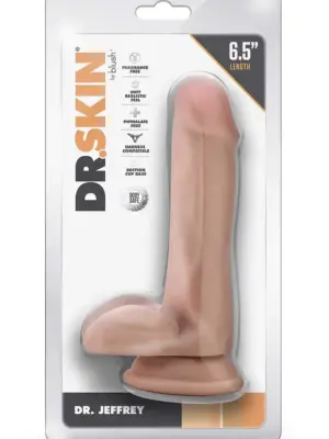 DR. SKIN DR. JEFFREY 6.5 INCH DILDO WITH BALLS BEIGE