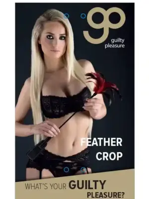Packa z Piórkami dla Niegrzecznych GP Feather Crop Black/Red