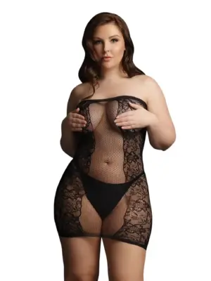 Strapless Mini Dress - Plus Size