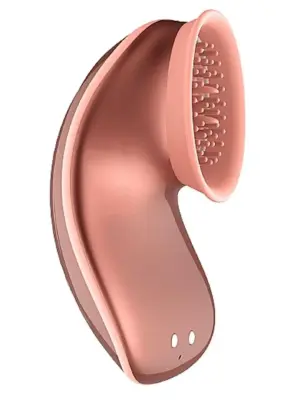 Stymulator Hands-Free 4 w 1 z Wibracją i Ssaniem - Różowy