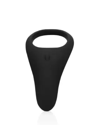 Pointed Vibrating Cock Ring - Licorice Black
