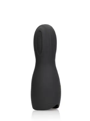 Vibrating Masturbator Sleeve - Licorice Black