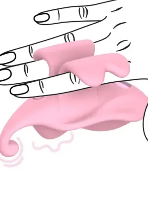 Finger Dual Vibrator - Pink